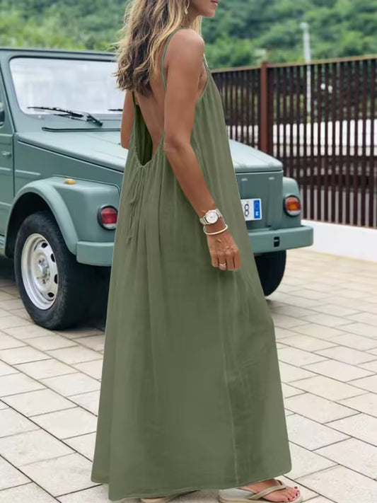 Robe Décontractée Dos Nu